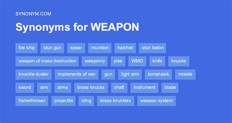 weapon antonym|More.